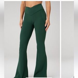 Fabletics pureluxe high-rise crossover flare leggings